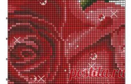 Cross Stitch Rose. Scheme cross stitch rose  | Домоводство для всей семьи.