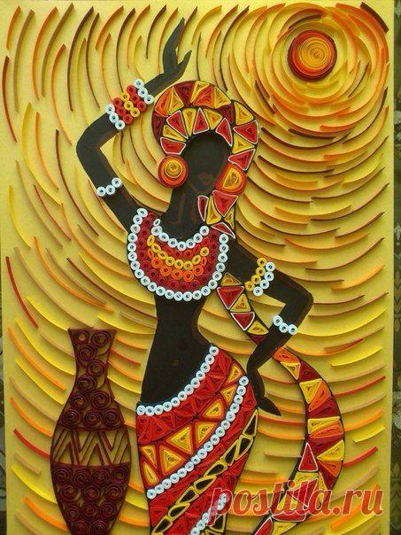 Квиллинг - удивительное творчество. Женские образы