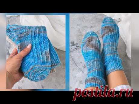 🔥САМЫЕ УДОБНЫЕ НОСКИ🔥Носки с популярной пяткой. подробный мастер класс. Knitting socks