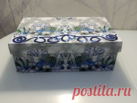 ДЕКУПАЖ ОБУВНОЙ КОРОБКИ.