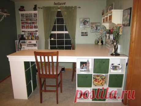 DO IT YOURSELF WHITE CRAFT DESK