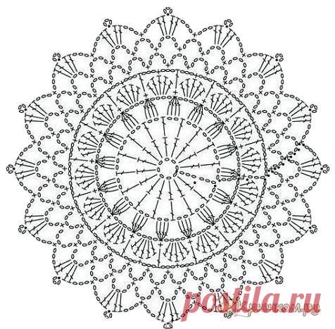схема-маленьких-салфеток-вязаных-крючком-2 - Поиск в Google