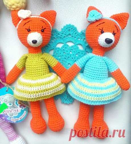 Вязаная лисичка схема крючком | Hi Amigurumi