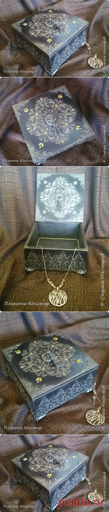 Шкатулка "Черное золото". Конкурсная работа | Страна Мастеров