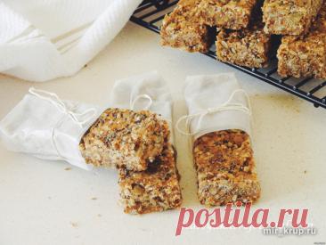 Гречневые витаминные батончики с орехами