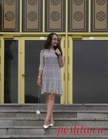 жемчужно-серое шелковое платье &quot;Нежность&quot;