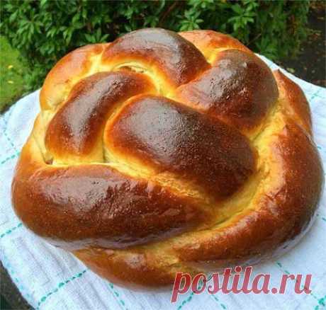 Хала с яблочным повидлом | Домашняя кулинария