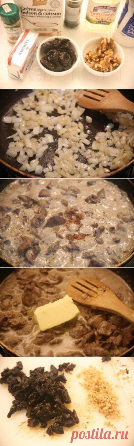 Печеночный паштет с орехами и черносливом