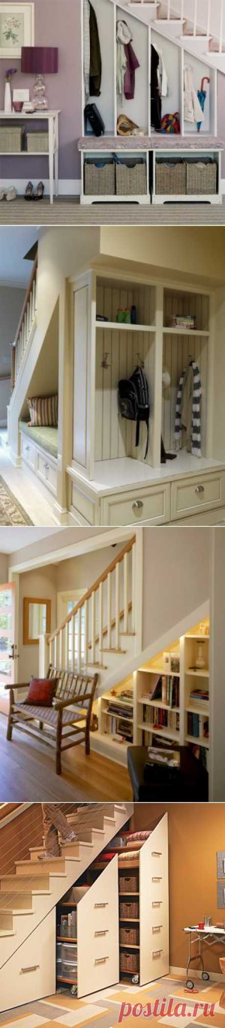15 Hallway Under Stairs Storage Ideas | Shelterness