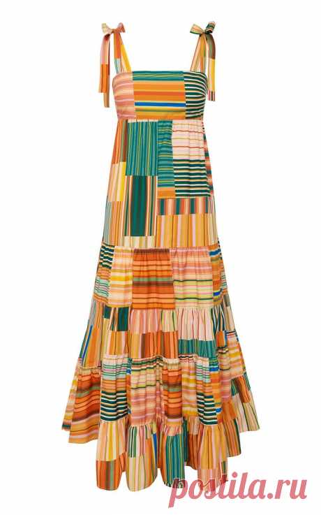 ALÉMAIS - Women's Sloane Tiered Organic Cotton Midi Dress - Multi - Only At Moda Operandi