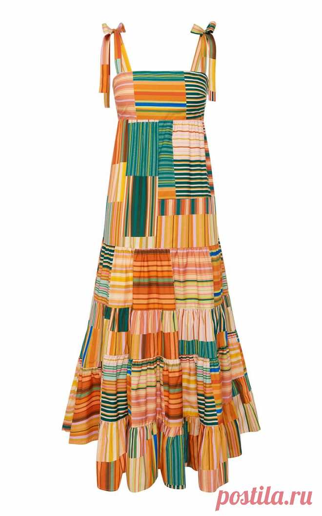 ALÉMAIS - Women's Sloane Tiered Organic Cotton Midi Dress - Multi - Only At Moda Operandi