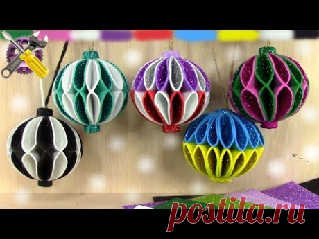 ЁЛОЧНЫЕ ИГРУШКИ СВОИМИ РУКАМИ 🌲 DIY
