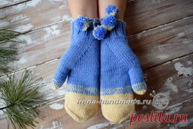 Как связать варежки с индийским клином (вязание, схемы и фото) - Irena Handmade