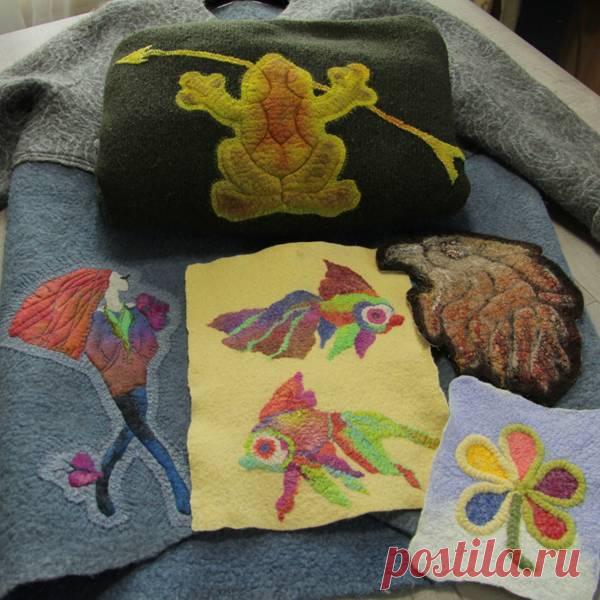 МК «Вариант создания объемного декора в войлоке» Запись выступления на творческой конференции. Январь 2017 г.