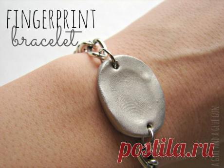 fingerprint pendants - A girl and a glue gun