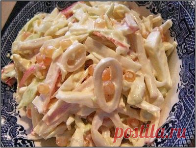 Салат из кальмаров
