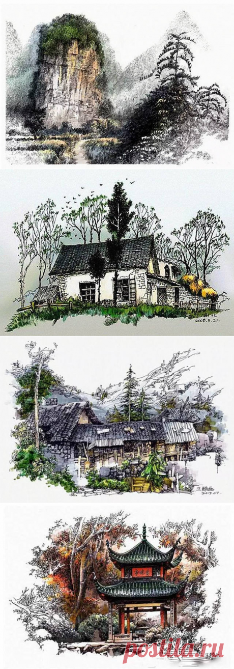 Рисунок пером.