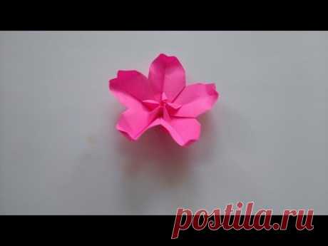 Origami Tutorial - How to fold Origami Cherry Blossom