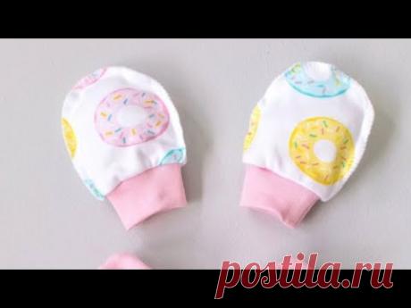 Как сшить варежки-антицарапки для малыша. Выкройка