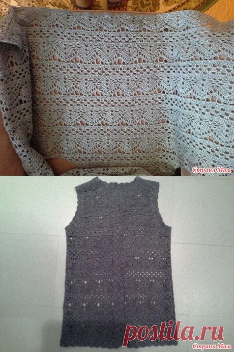 Жилет крючком - Вязание - Страна Мам