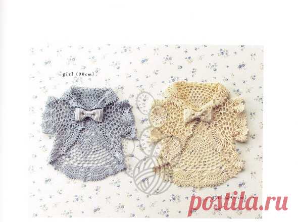 Ажурная жилетка для девочки — Попкорн — детское вязание спицами и крючком