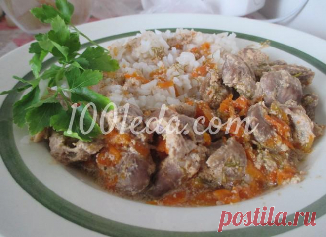 Куриные желудки в рукаве в духовке!