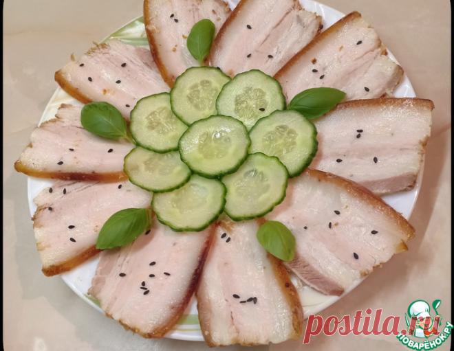 Грудинка, запеченная с томатной пастой – кулинарный рецепт