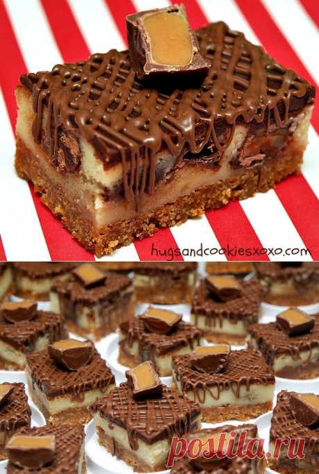 ROLO CHEESECAKE BARS….INSANELY DELISH!!!!!!!!!!!