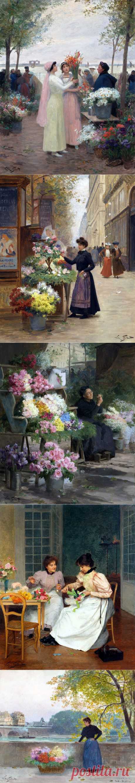 Цветочный базар (день 2-й):«Купите свежие цветы...» | Victor Gabriel Gilbert.