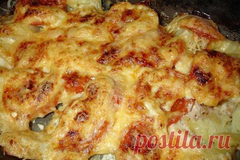 Рецепт: Мясо по-французски из курицы