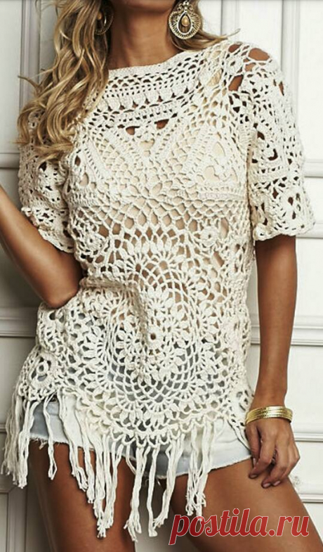 Luty Artes Crochet: Blusa de crochê com gráfico