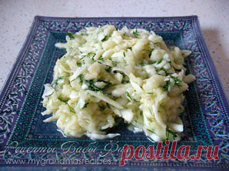 Салат из сырых кабачков | Рецепты Бабы Фаи