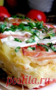 Пирог из спагетти