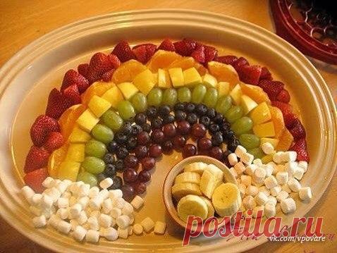 Красивое оформление фруктовой нарезки на... / Царский пир
