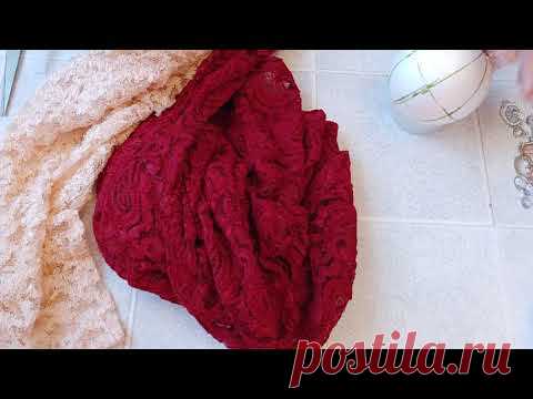 Как сделать новогодний шарик из ткани КИМЕКОМИ. Новогодний декор.