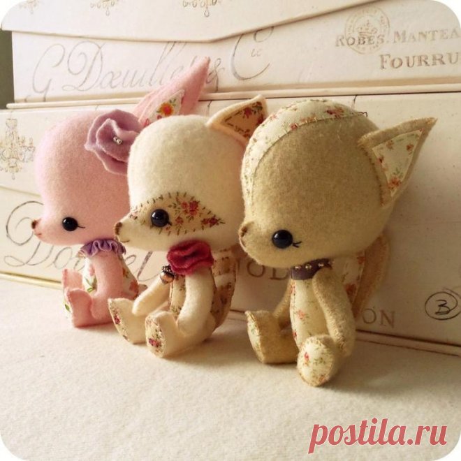 Очаровательные игрушки из фетра