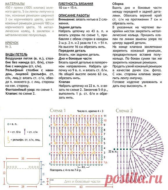 Сумка крючком / Вязаные крючком аксессуары / PassionForum - мастер-классы по рукоделию