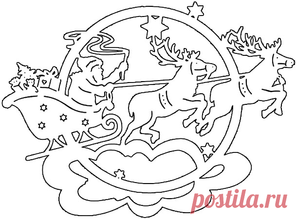 Новогодние вытынанки 2019: шаблоны для вырезания на окна (скачать и распечатать) в Новый год Свиньи