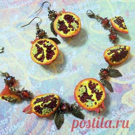 Гранат из полимерной глины своими руками. Мастер-класс | Креаликум