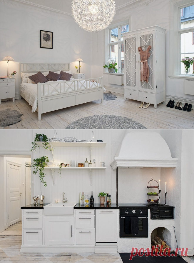 Трехкомнатная квартира в историческом здании в Швеции - Дизайн интерьеров | Идеи вашего дома | Lodgers