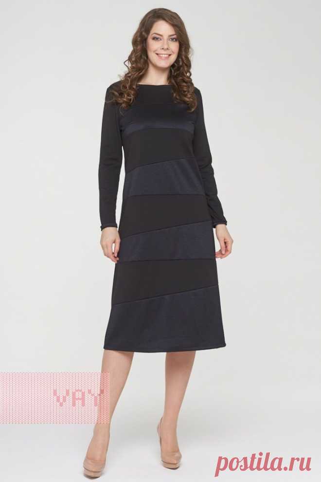 Летние платья от марки VAY. Женские летние платья VAY (артикул 182-3450), цветовое решение черный/черный блеск. Ещё больше женских платьев марки ВЭЙ на оптовом сайте производителя VAY - Ньювэй.ру https://www.newvay.ru