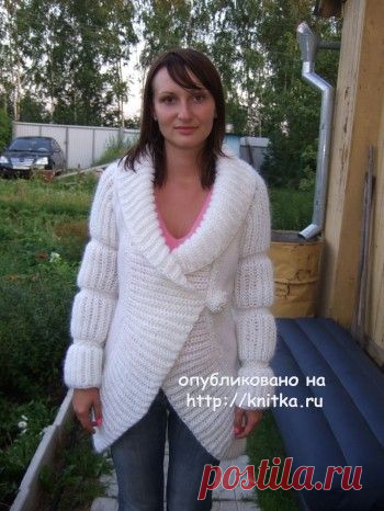 Жакет связанный спицами. Работа Марии Казановой, Вязание для женщин