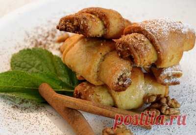 Рогалики с ореховой начинкой - Печенье