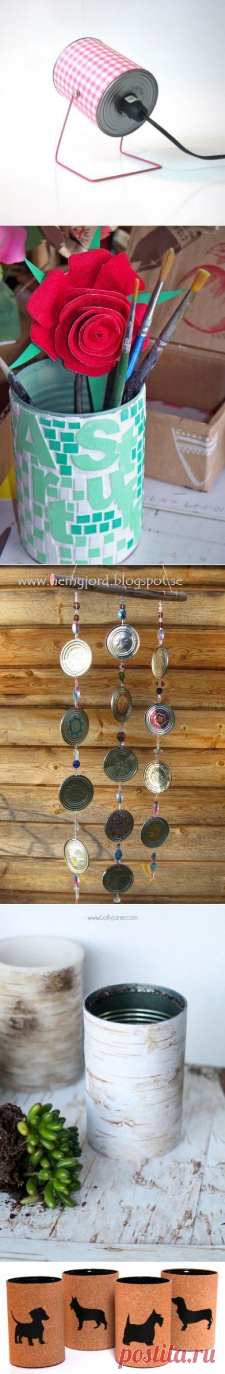 24 оригинальные поделки из жестяных банок