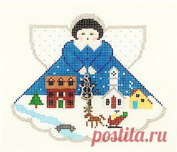 Angel~ Winter Wonderland Angel & Charms handpainted Needlepoint Canvas by Painted Pony**May Need to be Special Ordered*** Offered is a Brand New needlepoint canvas by Painted Pony Designs ~ a beautifully hand painted...    