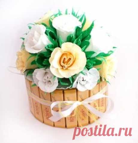 Милый конфетный букет своими руками — Сделай сам, идеи для творчества - DIY Ideas
