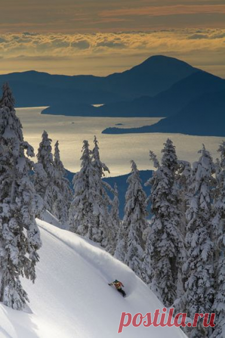 Snowboarder, British Columbia
