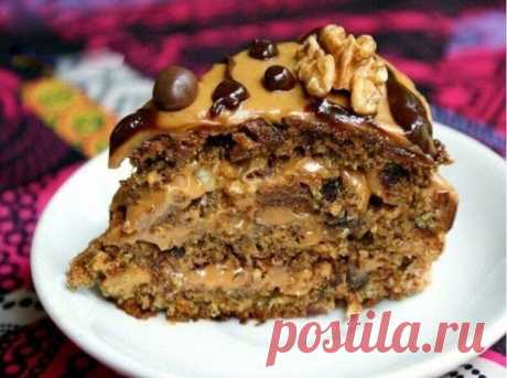 «Арабская ночь» - очень вкусный торт
#рецепт@rukodelz

Ингредиенты:
Тесто:
Мука – 350 гр.
Сахар – 150 гр.
Масло сливочное – 100 гр.
Яйцо – 1 шт.
Финики – 300 гр.
Сода – 1,5 ч.л.
Вода (кипяток) – 300 мл.

Крем:
Масло сливочное – 200 гр.
Вареная сгущенка – 360 гр.
Орехи грецкие – 100 гр.

Приготовление:
Финики отделите от косточек и мелко нарежьте. Добавьте к ним соду и залейте кипятком. Оставьте на 15 минут. Теперь добавьте сахар, растопленное сливочное масло, яйцо и просей...