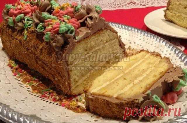 Бисквитный торт. Сказка. Рецепт с пошаговыми фото
