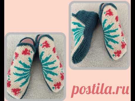 Маленькие миленькие цветочки на тапочках